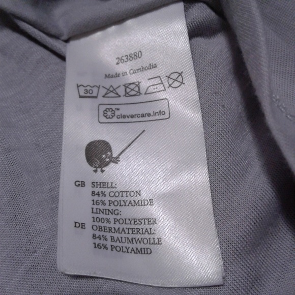 Monki Gray Black Mesh Marble Skater Skirt Size XS - Picture 6 of 6